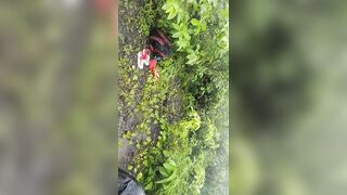 Sex Slave Slut Hard Training in Rain Forest -5