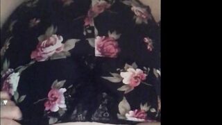 Big tit wife recorded while husband eats pussy