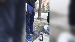 Solo Bulge in Public Park