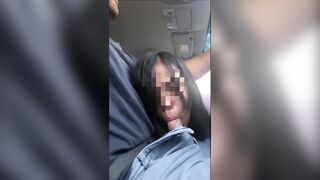 Gorgeous Asian gives Road Head