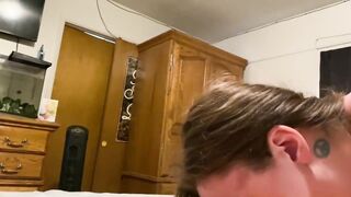 Sloppy Deep Throat Blowing my Boyfriends Thick Cock