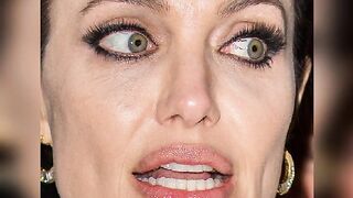 Angelina Jolie (Face) Jerk Off Challenge - With Moan.