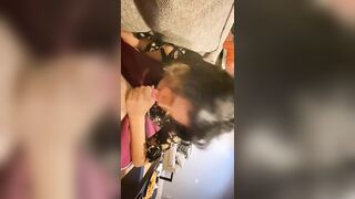 Cute Latina Girlfriend Eagerly gives you Blowjob POV