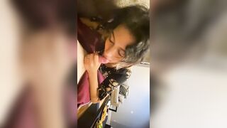Cute Latina Girlfriend Eagerly gives you Blowjob POV