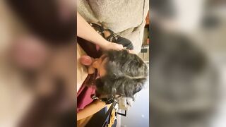 Cute Latina Girlfriend Eagerly gives you Blowjob POV