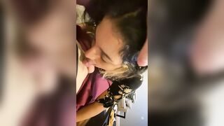 Cute Latina Girlfriend Eagerly gives you Blowjob POV