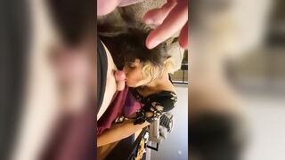 Cute Latina Girlfriend Eagerly gives you Blowjob POV
