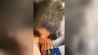 Cute Latina Girlfriend Eagerly gives you Blowjob POV