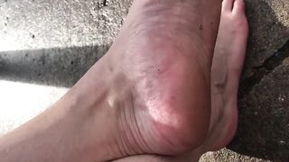 ASMR Dirty Wet Toes in the Sun