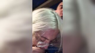 Teen from Tinder Sucks my Cock in the Car after Movie Date