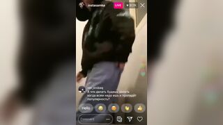 INSTASAMKA SHOW HER PUSSY AND ASS IN INSTAGRAM LIVE