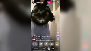 INSTASAMKA SHOW HER PUSSY AND ASS IN INSTAGRAM LIVE