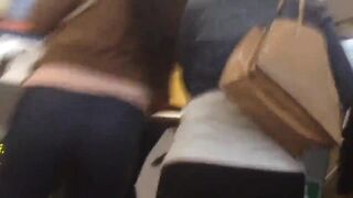 Ass and ass in metro