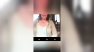 So horny - Showing tits and pussy on Skype