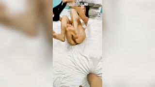 Homemade amateur asian wife black panty white bra pmv fuck