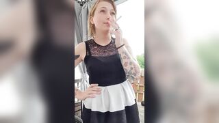 The beautiful Girl theresa smoking
