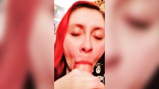 Eros Empress Goth Witch Blowjob, cumshot, cumplay and swallow