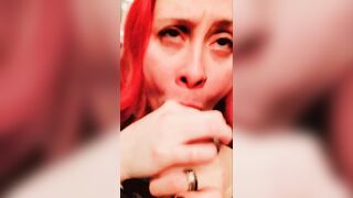 Eros Empress Goth Witch Blowjob, cumshot, cumplay and swallow