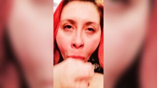Eros Empress Goth Witch Blowjob, cumshot, cumplay and swallow