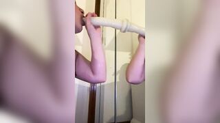 Petite Teen Training To Give Daddy A Wet Blowjob
