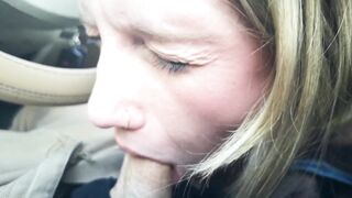 TINDER DATE TAKES MOUTHFUL OF CUM IN THE CAR