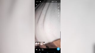 Step Sister Sneaks in my Room and makes me Snapchat us having Sex