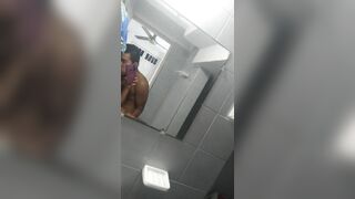 fucking in the bathroom with my black lover while cuckold hubby went to buy beers