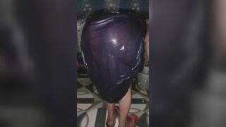 Desi village girl Priya bhabhi bathing in bathroom and husband make film