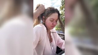 Pam & Ed Dirtiest Devon Amateurs in public dogging slut milf huge swinging tits heels secretary outdoor car sex