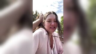 Pam & Ed Dirtiest Devon Amateurs in public dogging slut milf huge swinging tits heels secretary outdoor car sex