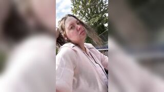 Pam & Ed Dirtiest Devon Amateurs in public dogging slut milf huge swinging tits heels secretary outdoor car sex
