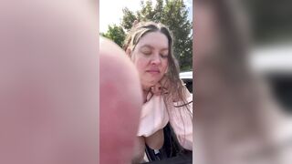 Pam & Ed Dirtiest Devon Amateurs in public dogging slut milf huge swinging tits heels secretary outdoor car sex