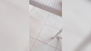 WildEnglishBBW rubbing fat pussy on my balcony