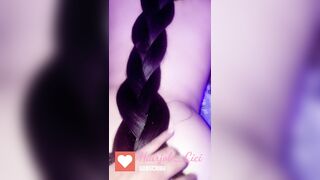 Amature hardcfuck with long thick braided girl.