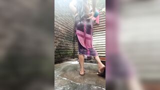 sexy girl is bathing in the bathroom. hot bathing scene of a sexy women. Erotic women has cute boobs and tight pussy. Ho