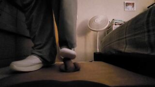Stomping his cock