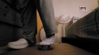 Stomping his cock