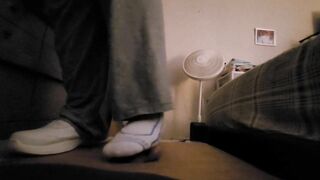 Stomping his cock