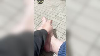 I want you to cum all over my feet