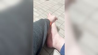 I want you to cum all over my feet