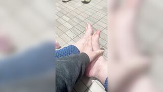 I want you to cum all over my feet