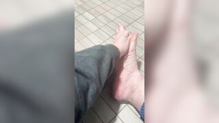 I want you to cum all over my feet