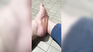 I want you to cum all over my feet
