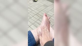 I want you to cum all over my feet