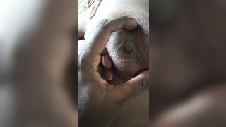 aunty sitting and relax  after sex