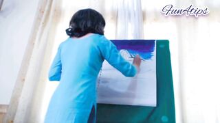 Quick Painting With Lovense Inside Pussy