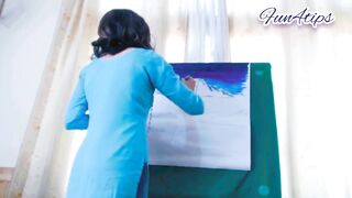 Quick Painting With Lovense Inside Pussy