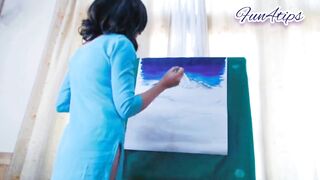 Quick Painting With Lovense Inside Pussy