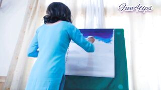 Quick Painting With Lovense Inside Pussy