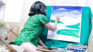 Sexy Artist Live On Camera